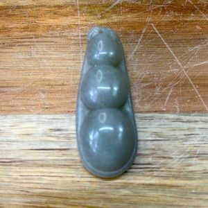 Jade lucky peanut pendant